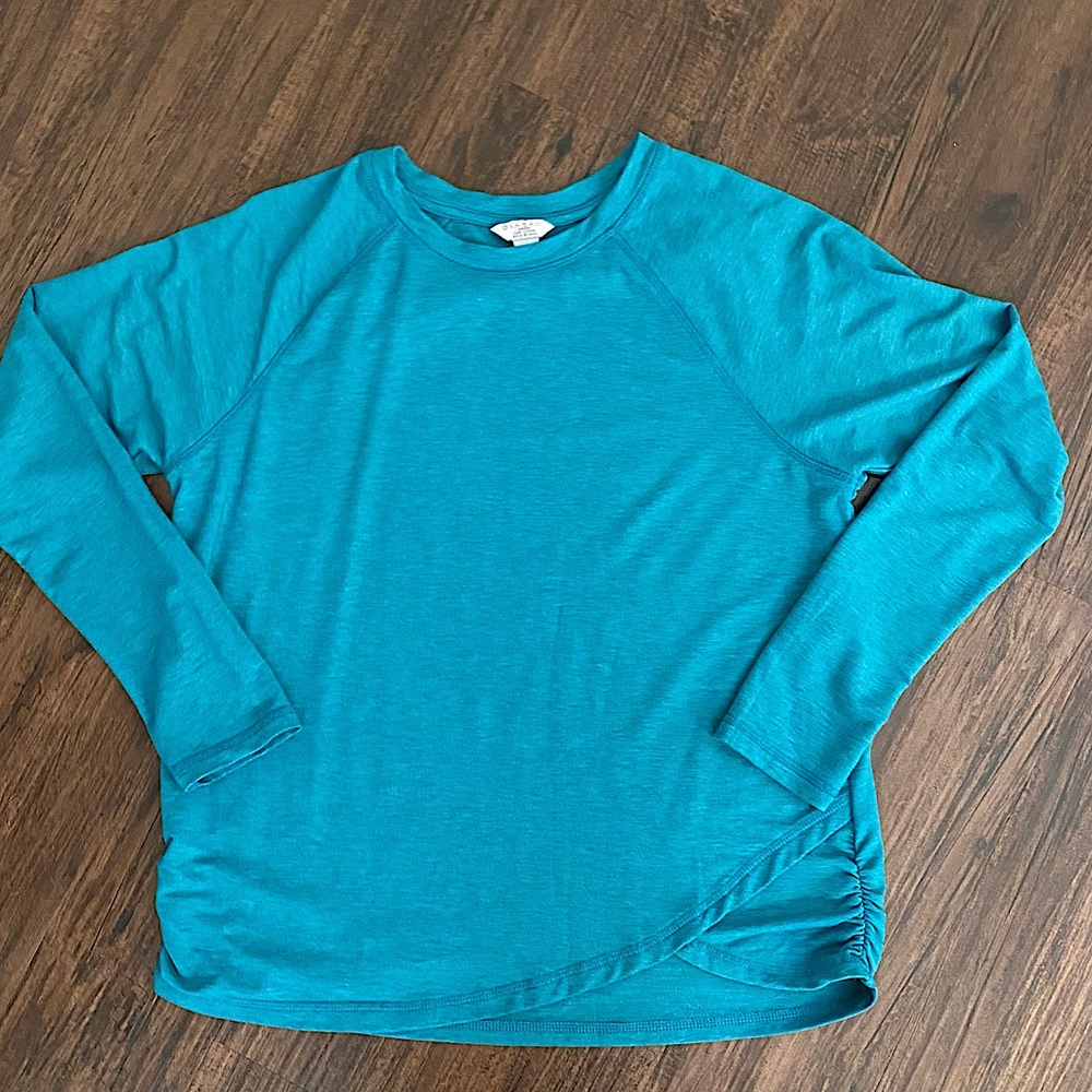Women’s Danskin Turquoise Long Sleeve Shirt Size XL